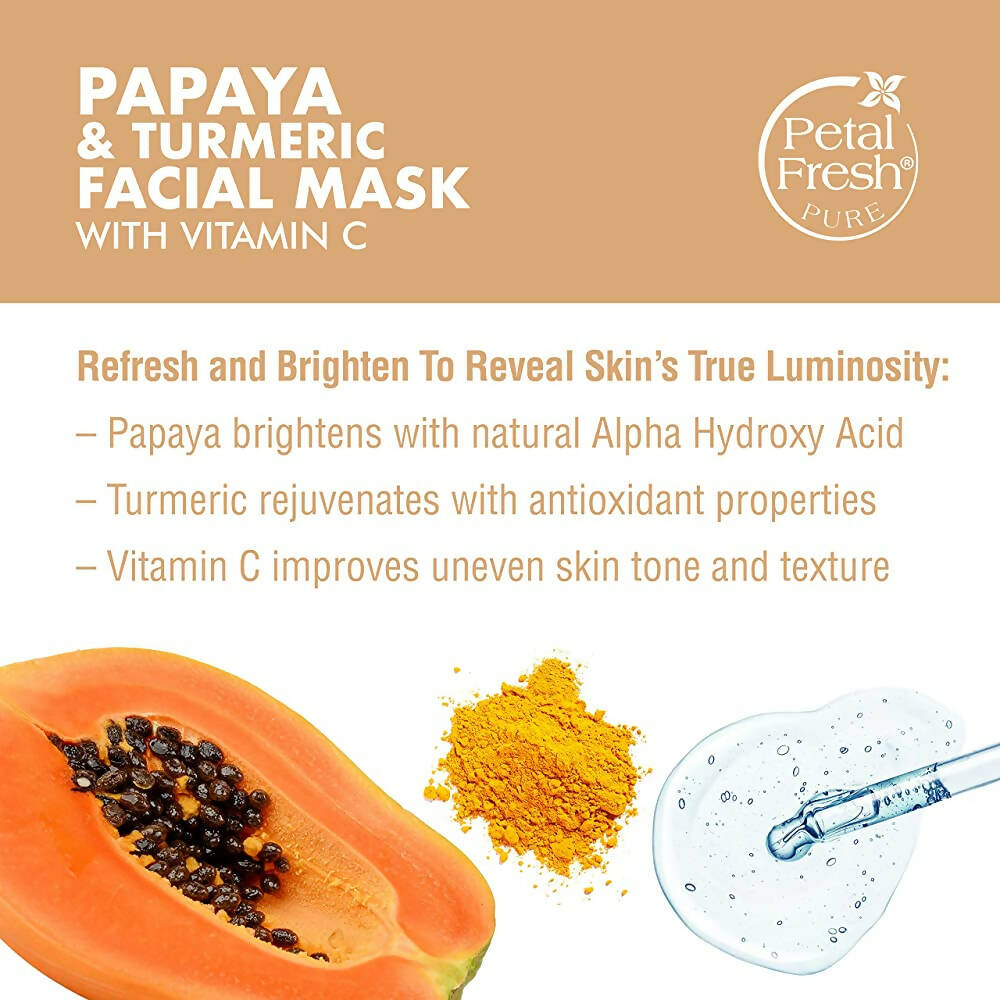 Petal Fresh Brightening Papaya & Turmeric Facial Mask | Grocsy