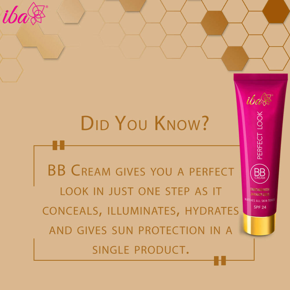 Iba Perfect Look BB Cream With 24 Karat Gold (Medium Shade) | Grocsy