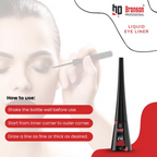 Bronson Professional Liquid Eyeliner Smudgeproof ,Lightweight, Matte Finsih Eyeliner - Black | Grocsy