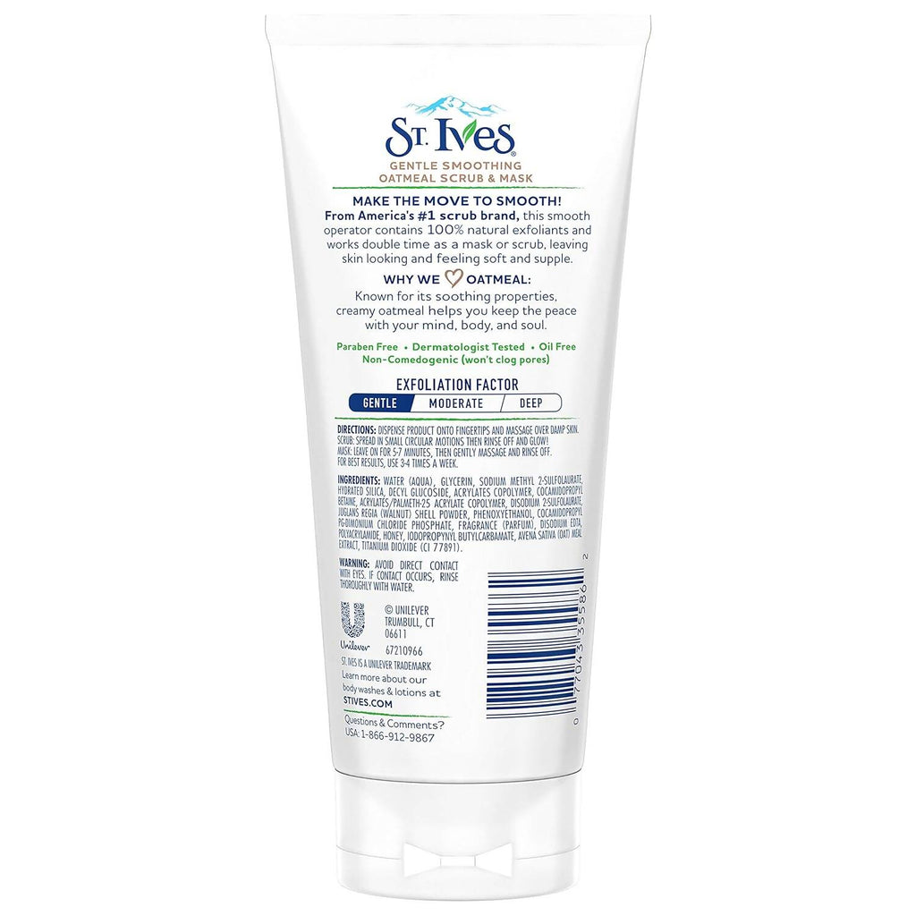 St. Ives Gentle Smoothing Oatmeal Scrub and Mask | Grocsy