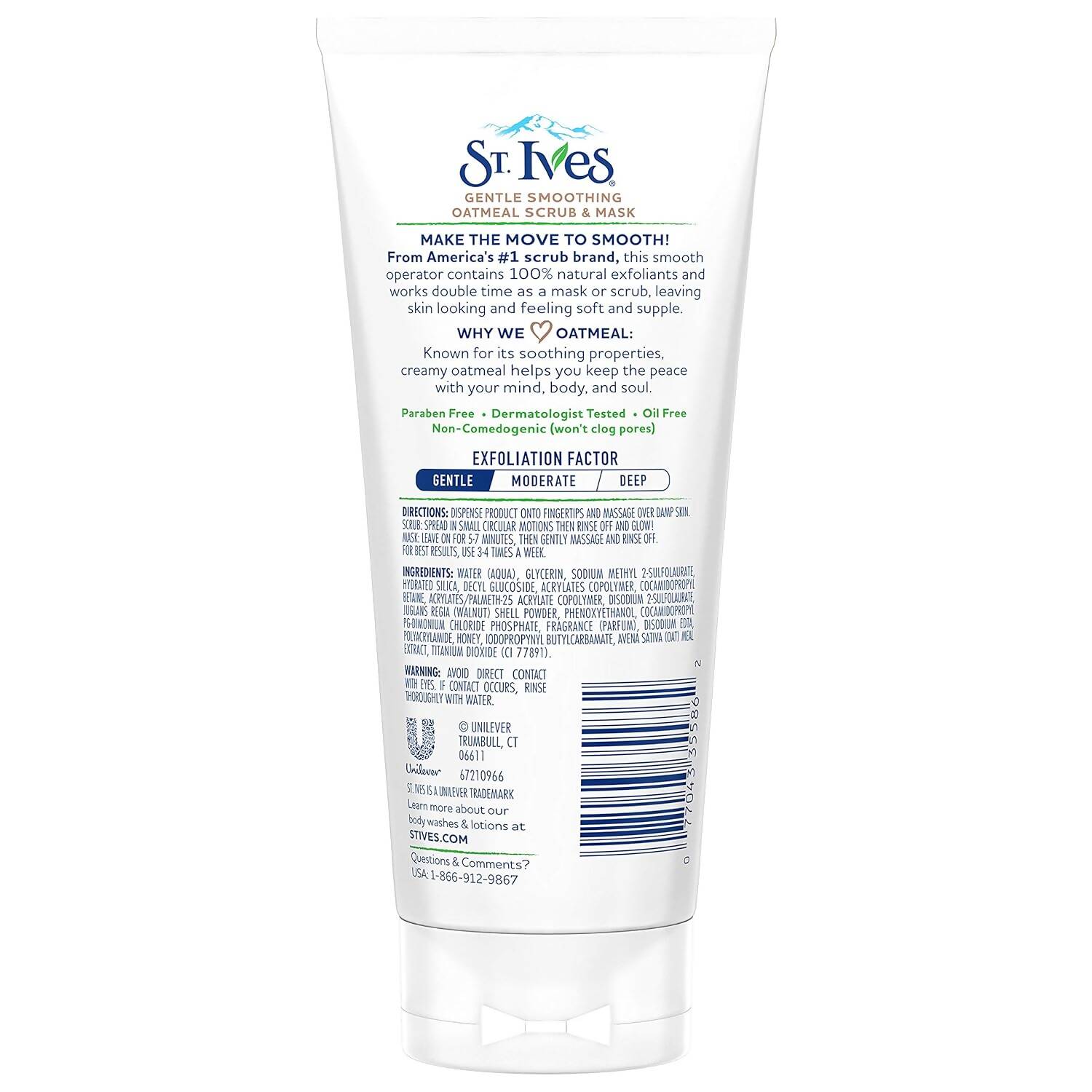 St. Ives Gentle Smoothing Oatmeal Scrub and Mask | Grocsy