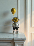 Sun Mun Decors Silver Headphone boy with Balloon | Grocsy