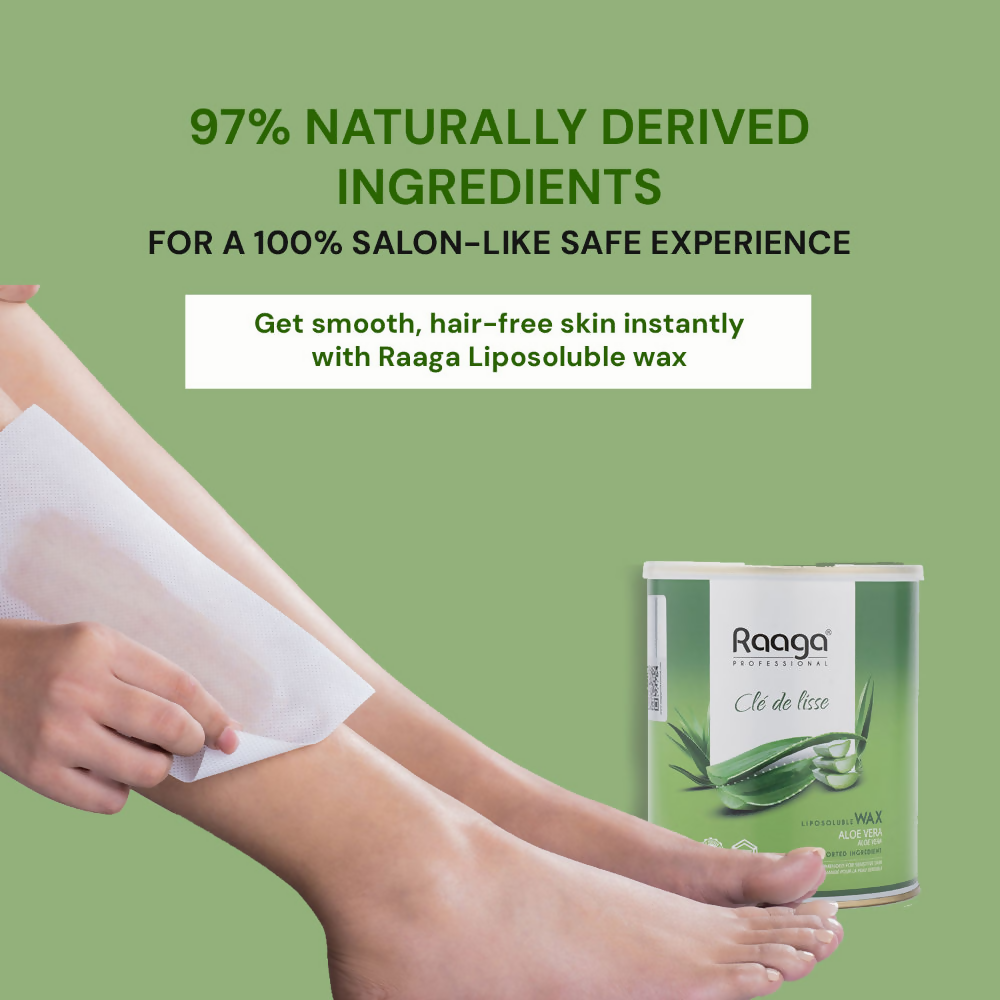 Raaga Professional Liposoluble Wax Aloe Vera | Grocsy