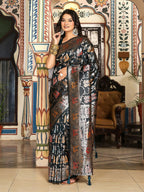Shree Shyam Fashion Turquoise Silk Saree | Grocsy