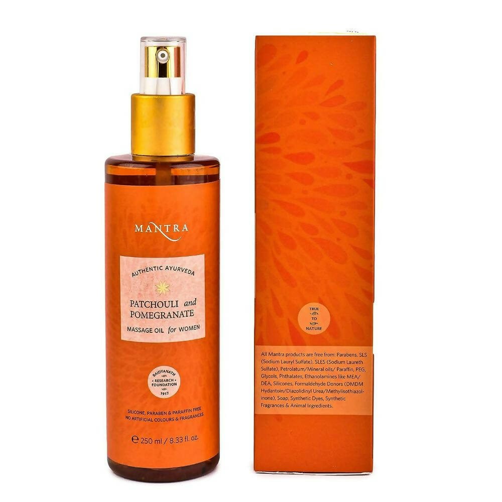 Mantra Herbal Patchouli and Pomegranate Massage Oil | Grocsy