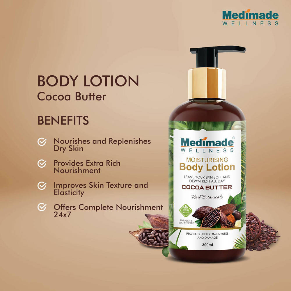 Medimade Wellness Cocoa Butter Moisturising Body Lotion | Grocsy