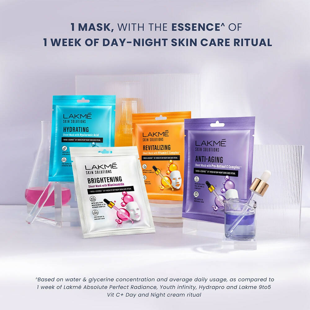 Lakme Skin Solutions Brightening Sheet Mask | Grocsy