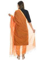 Mominos Fashion Orange Banarsi Piping Dupatta | Grocsy