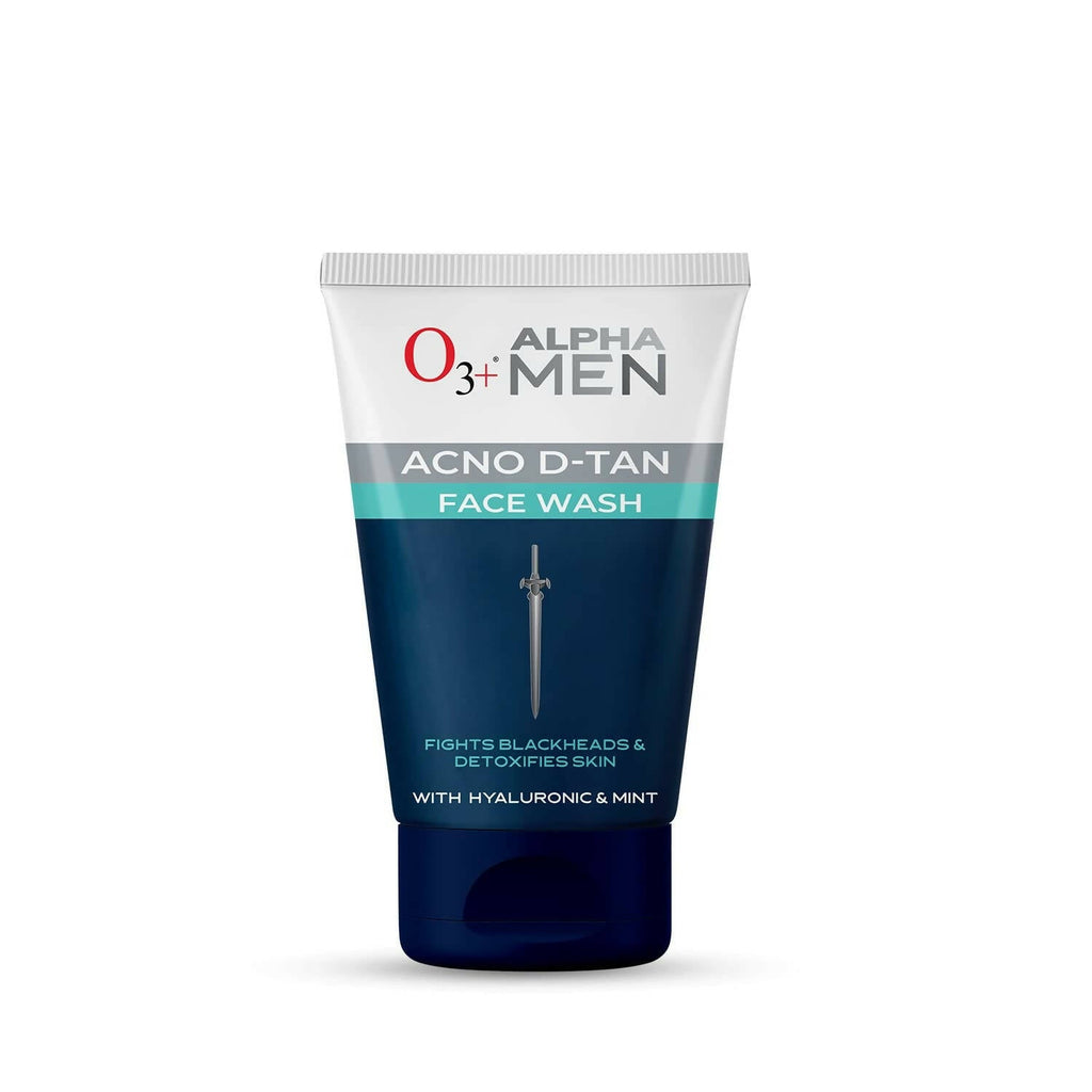 Professional O3+ Alpha Men Acno D-TAN Face Wash with Hyaluronic & Mint | Grocsy