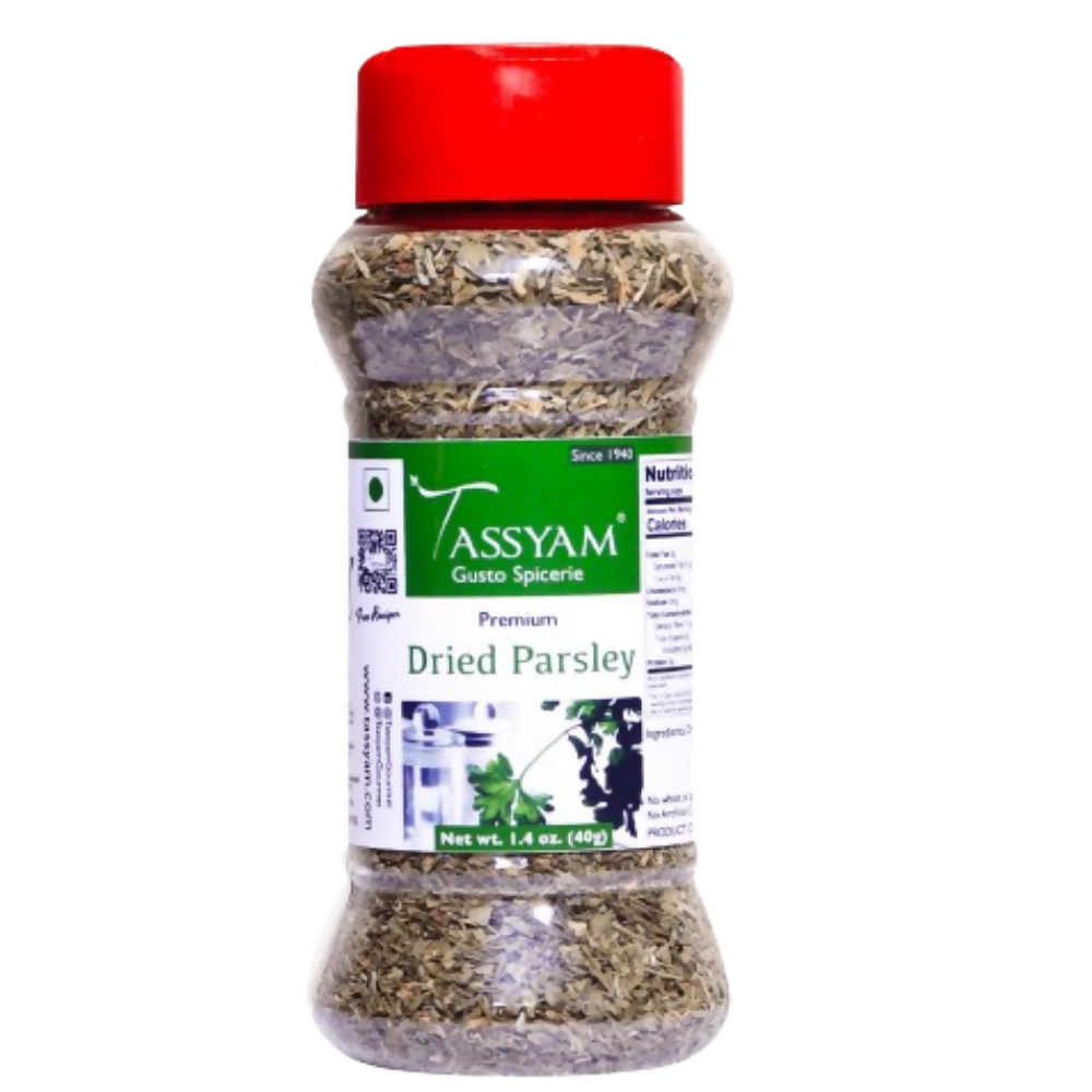 Tassyam Organics Dried Parsley | Grocsy