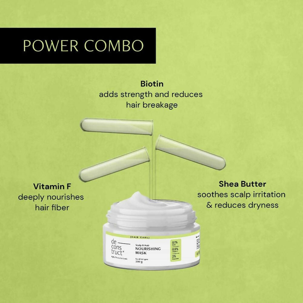 Deconstruct Scalp & Hair Nourishing Mask For Dry & Frizzy Hair, Deep Nourishment | Grocsy