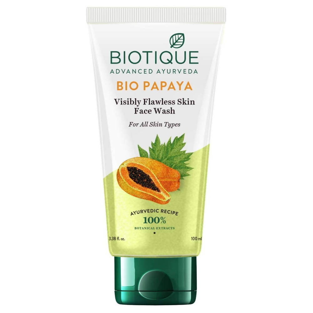 Biotique Bio Papaya Visibly Flawless Skin Face Wash | Grocsy