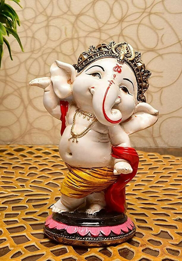 Dequera Polyresin Eco Friendly Lord Ganesha Ganpati Idol | Grocsy