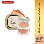 Blue Heaven 2-In-1 Matte + Pearl Compact Powder - Cream | Grocsy