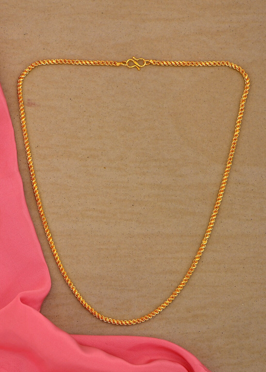 Joban Fashion Women Brass Golden Neck-Chain | Grocsy