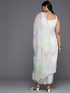 Ahalyaa Women's Traditional wear Kurta Set - White | Grocsy