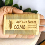Botanical Luxuriate 100% Neem Wood Lice & Nits Comb | Grocsy