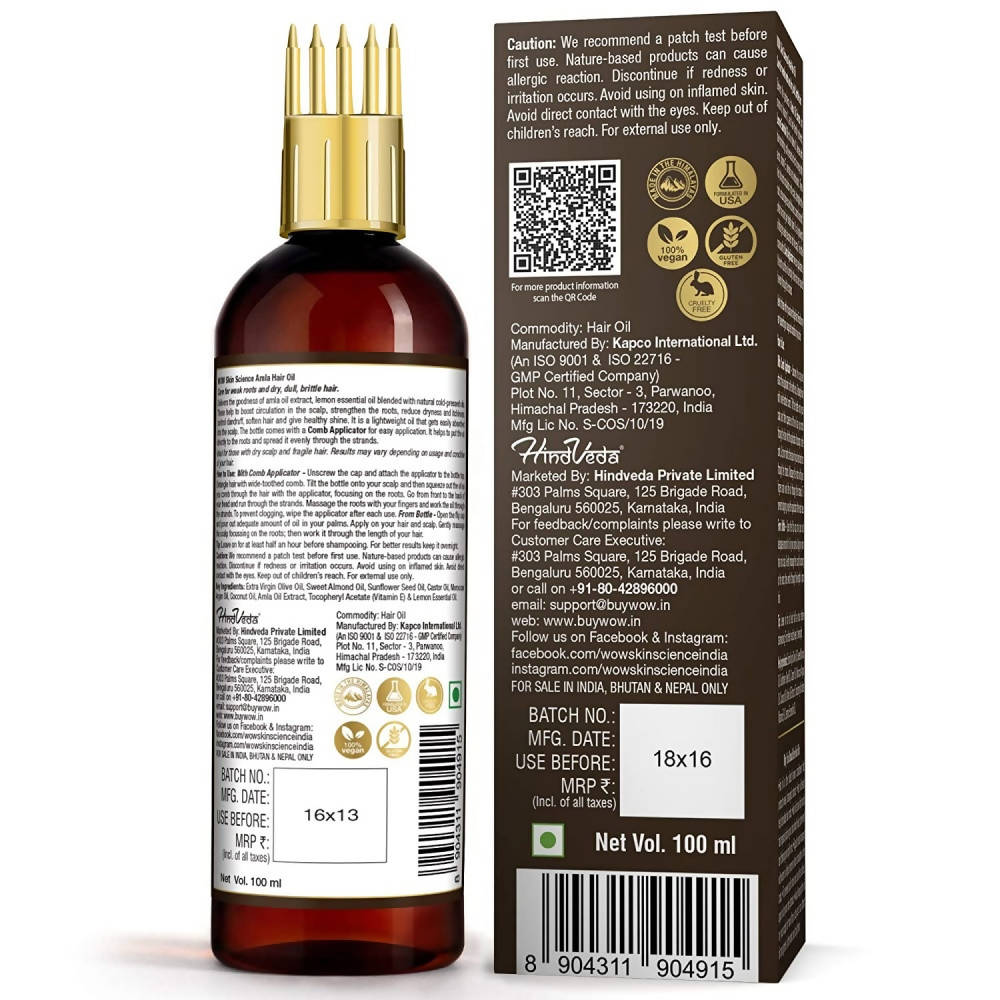 Wow Skin Science Amla Hair Oil | Grocsy