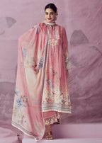 Blush Pink Muslin Cotton Printed Trendy Salwar Kurta Set - Emponline | Grocsy