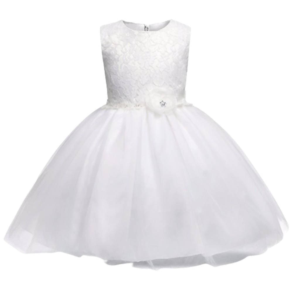 Asmaani Baby Girl's White Colour Designer Frock (AS-DRESS-22091) | Grocsy