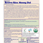 TummyFriendly Foods Organic Sprouted Brown Rice, Moong Dal Porridge Mix | Grocsy