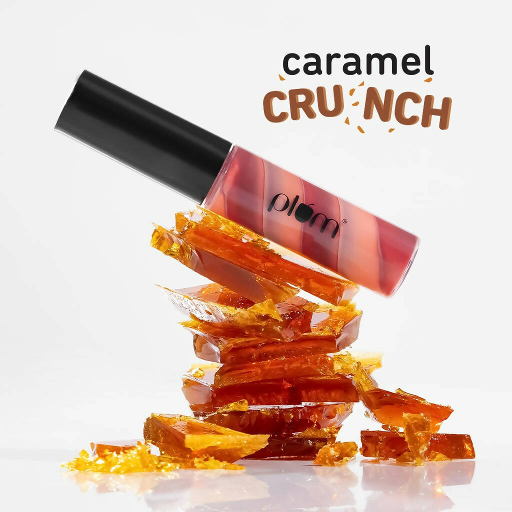 Plum Soft Swirl Lip Gloss 3 Shades In 1 & 121 Caramel Crunch | Grocsy
