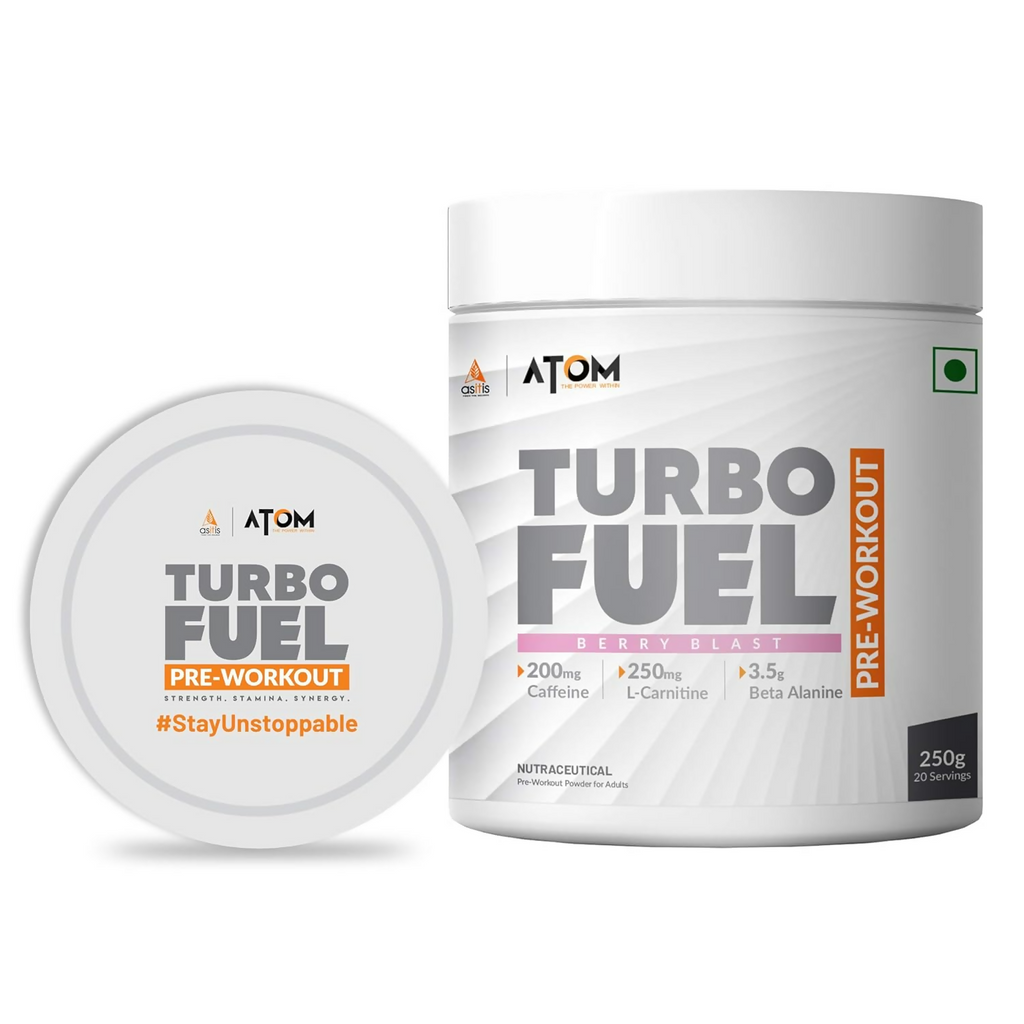 As-It-Is Atom Turbo Fuel Pre-Workout Formula Berry Blast Flavour | Grocsy