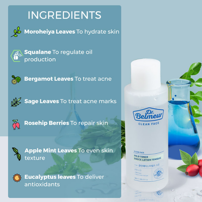 The Face Shop Dr.Belmeur Clean Face Mild Lotion With Squalane | Grocsy