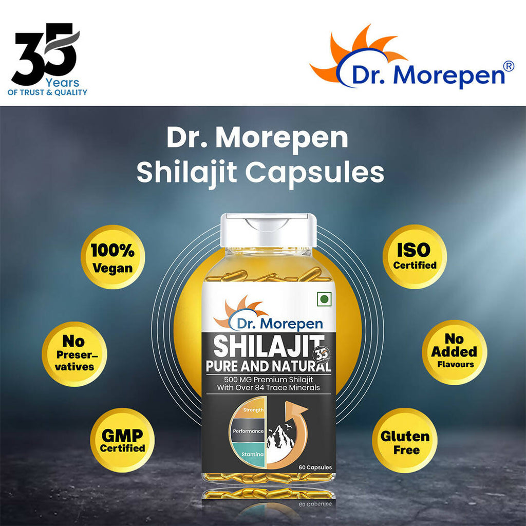 Dr. Morepen Natural & Pure SJ Resin and SJ Capsules Combo | Grocsy