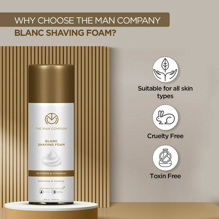 The Man Company Blanc Shaving Foam | Grocsy