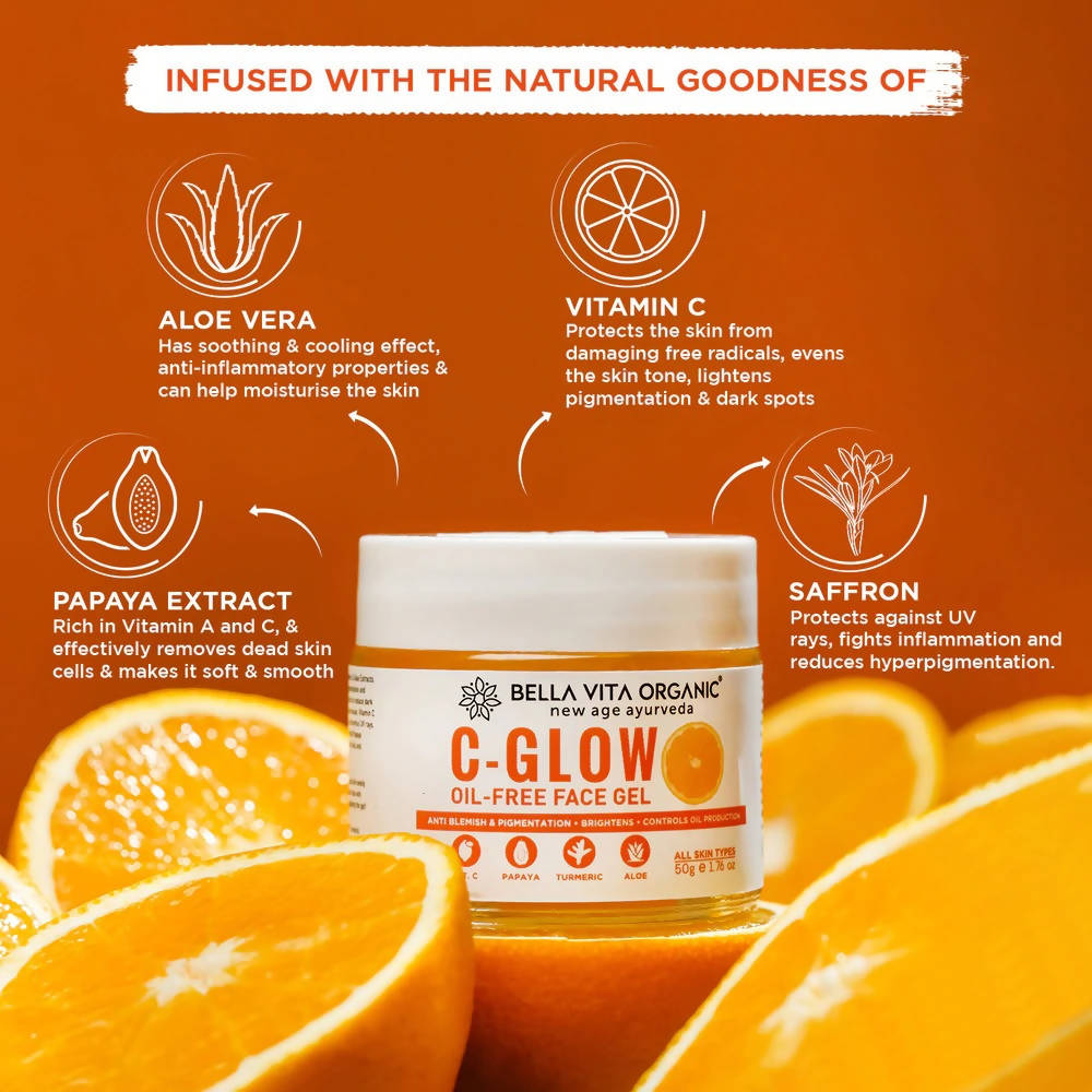 Bella Vita Organic C Glow Oil-Free Face Gel | Grocsy