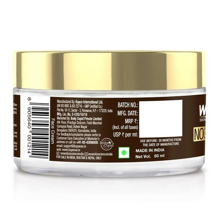 Wow Skin Science Night Cream With Niacinamide & Olive Leaf Extract | Grocsy