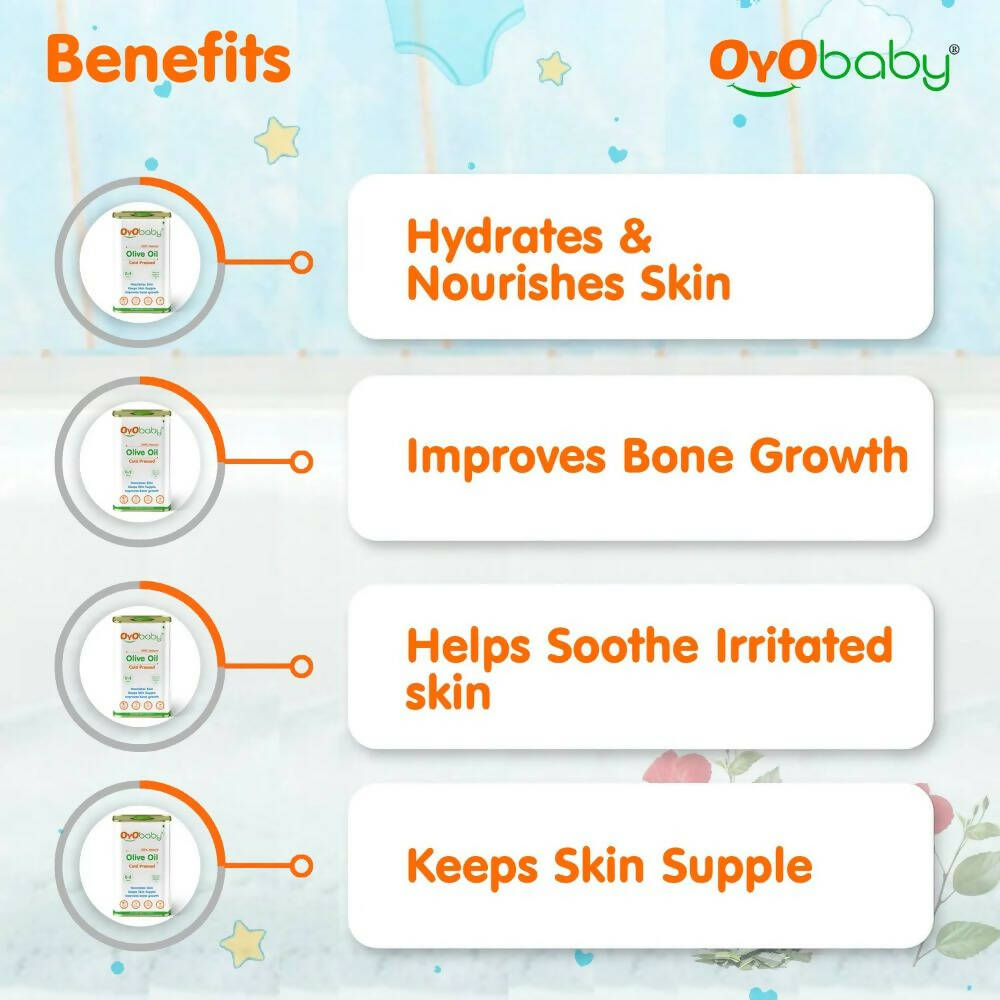 Oyo Baby Natural Olive Oil - Cold Pressed | Grocsy