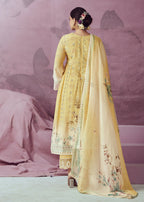 Yellow Muslin Cotton Printed Trendy Salwar Kurta Set - Emponline | Grocsy