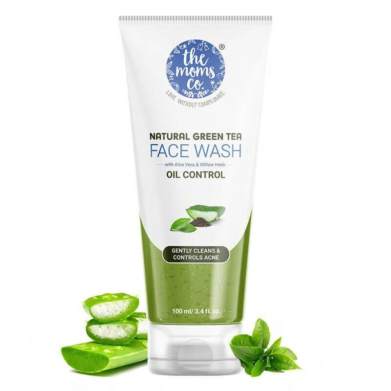 The Moms Co Natural Green Tea Face Wash | Grocsy
