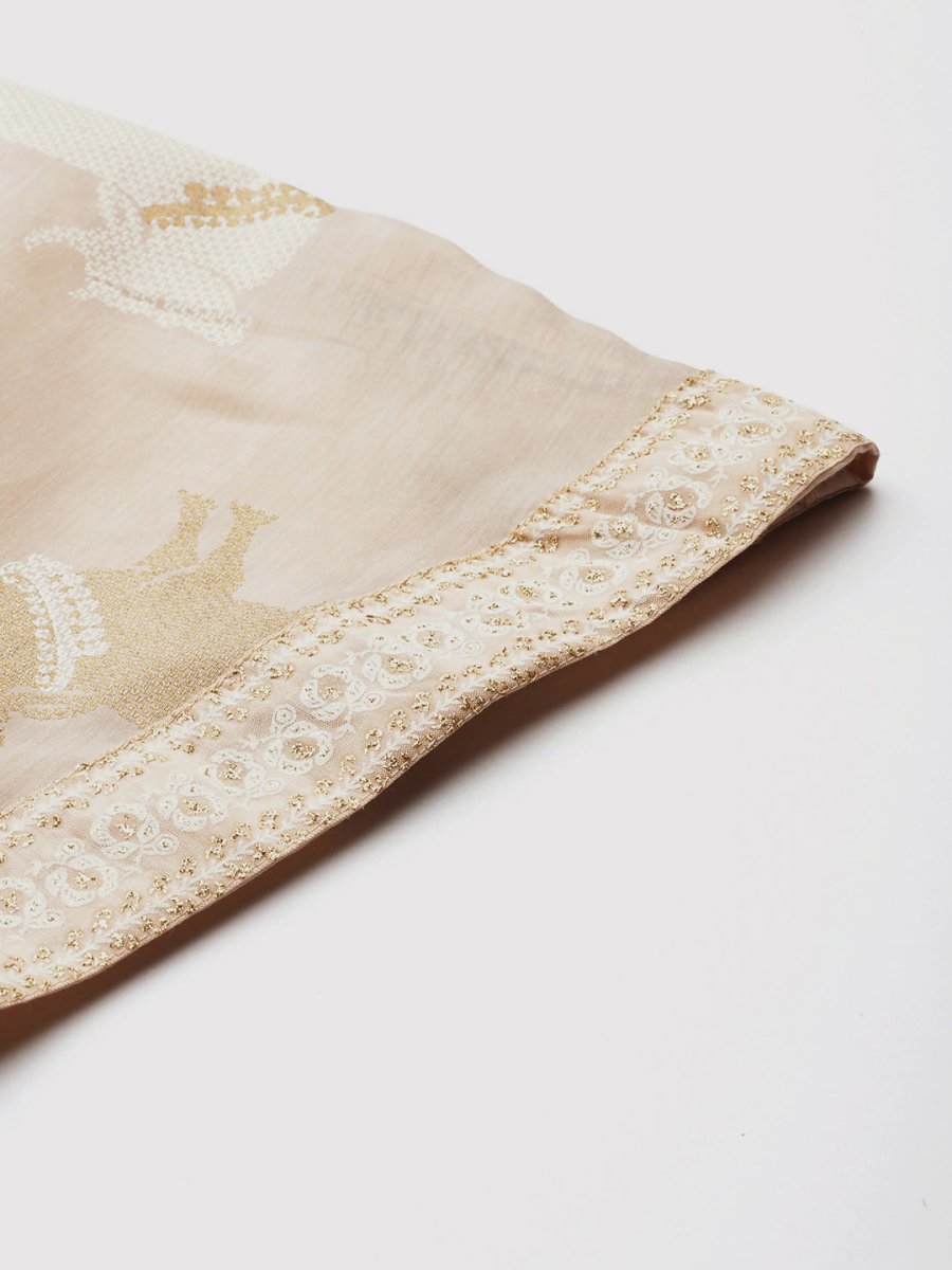 Ahalyaa Women's Traditional Wear Co-ods - Tan | Grocsy