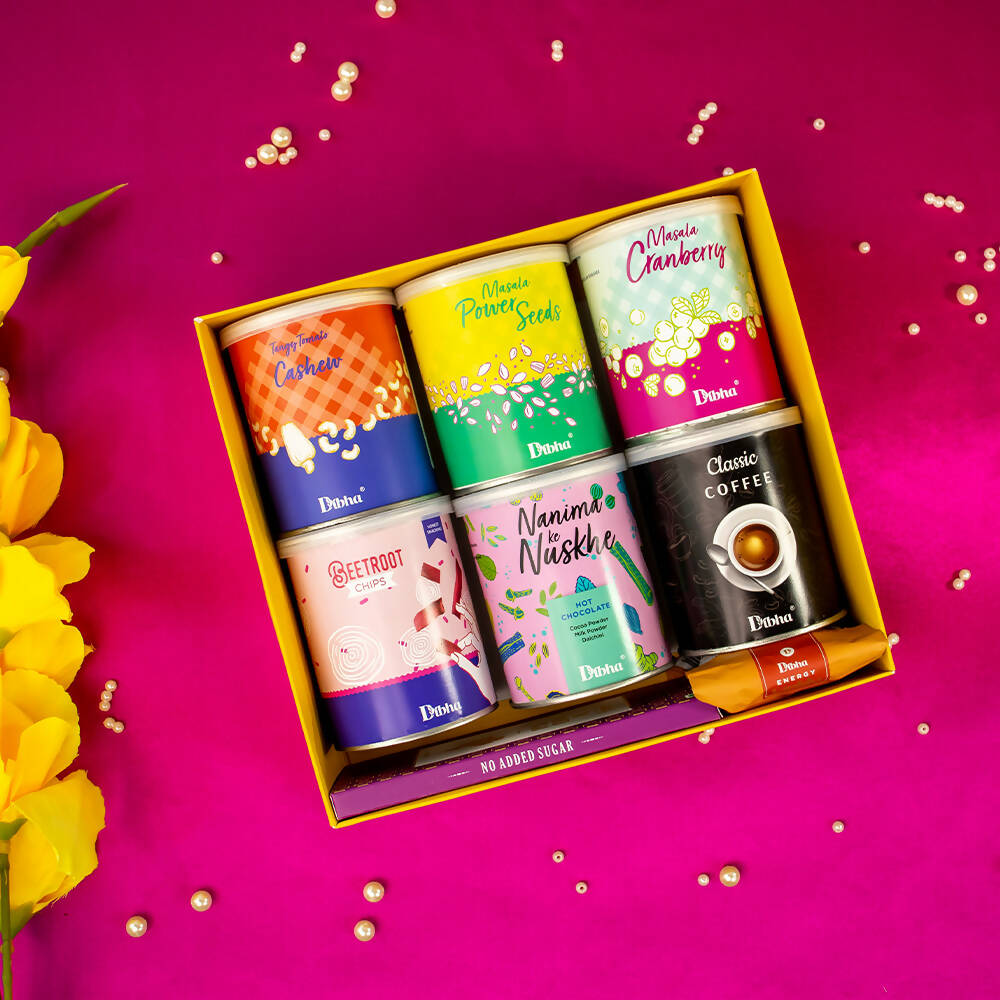 Dibha Women's Day Sweet & Healthy Gift Hamper Box | Grocsy