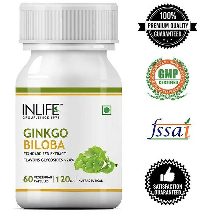 Inlife Ginkgo Biloba Extract Vegetarian Capsules | Grocsy