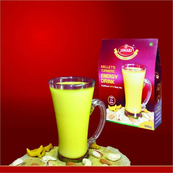 Jawari Millets Turmeric Drink With Nuts | Grocsy