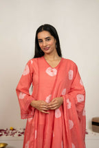 Joban Fashion Pink Tie & Dye Cotton Suit Set | Grocsy