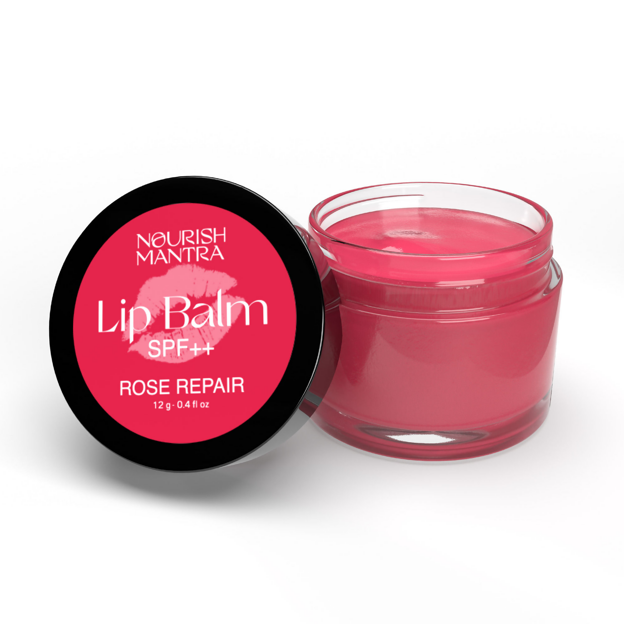 Nourish Mantra Rose Repair Lip Balm With Shea Butter & Vitamin E For Dry, Chapped And Dark Lips | Grocsy