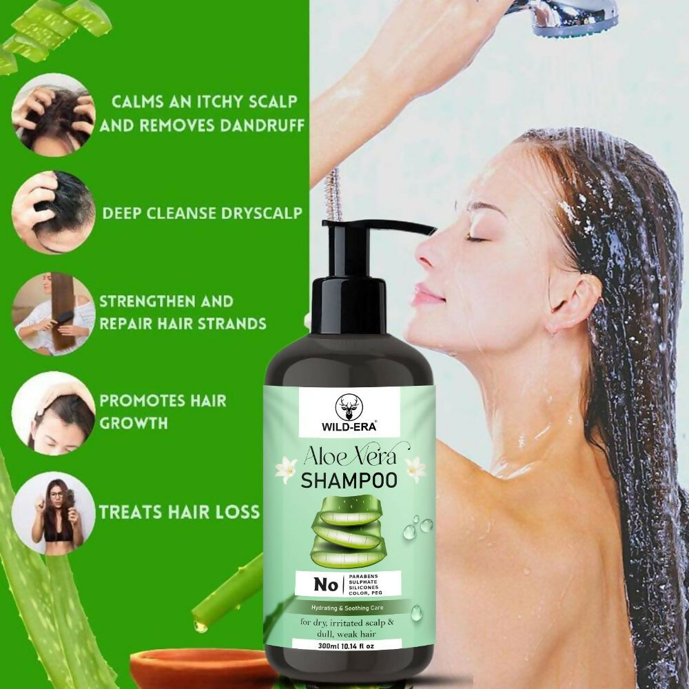 Wildera Natural Aloevera Herbal Hair Cleanser/Shampoo | Grocsy