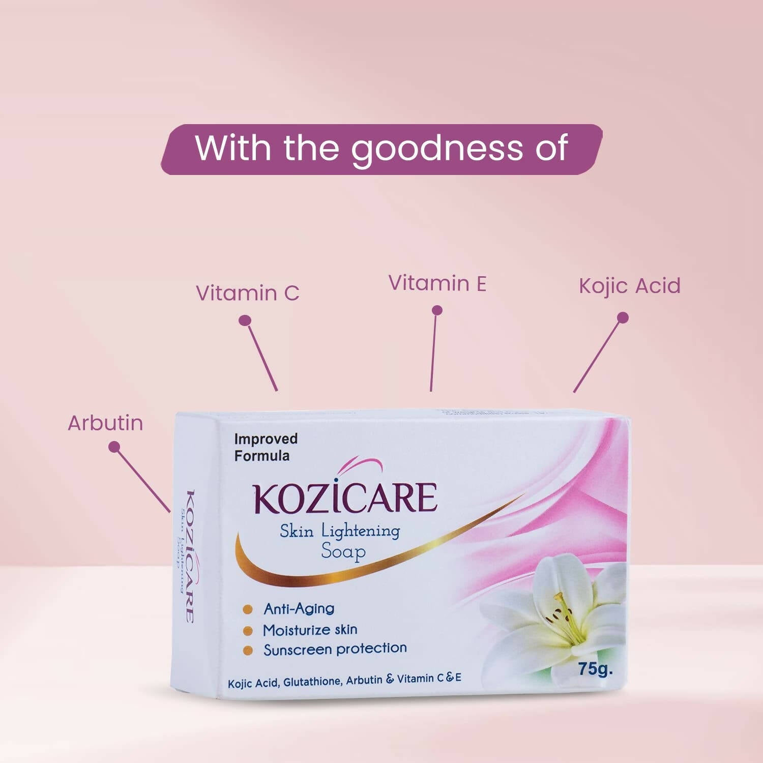 Healthvit Kozicare Skin Lightening Soap | Grocsy