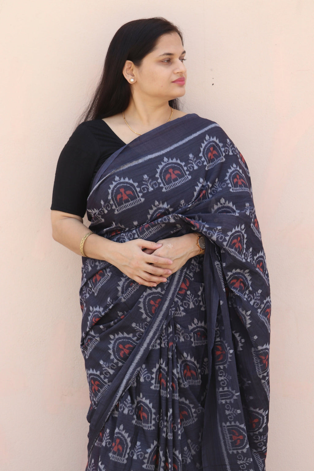 Earthyweaves Ekantika Sambalpuri Saree | Grocsy