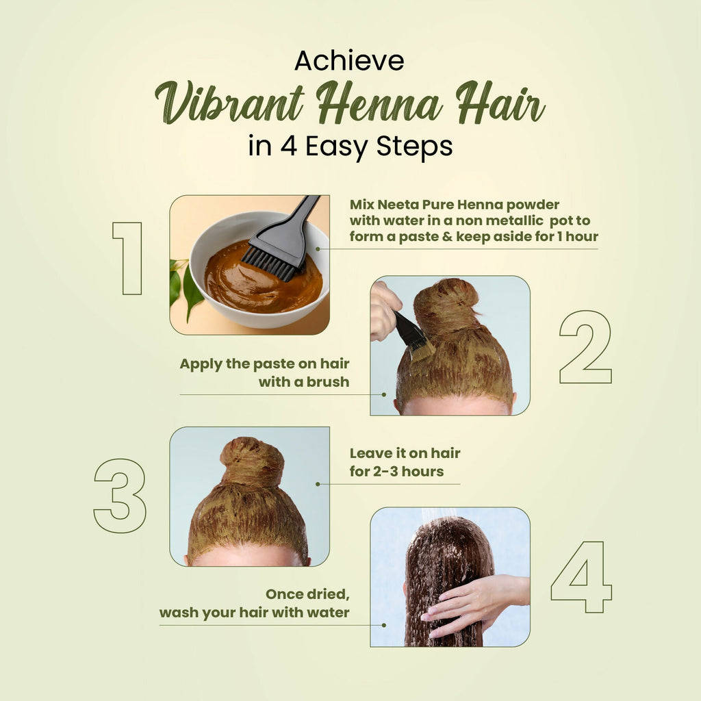 Neeta Pure Henna Soft & Shiny Natural Looking Hair Color | Grocsy