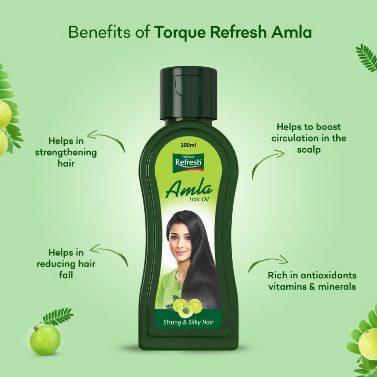 Torque's Refresh Amla Hair Oil For Strong, Long And Thick Hair | Grocsy
