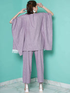 Women Republic Purple Cotton Kafttan With Palazzo | Grocsy