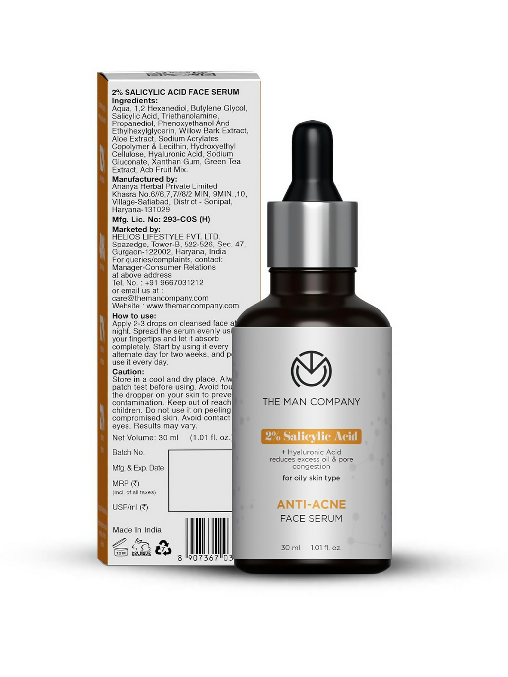 The Man Company 2% Salicylic Acid Face Serum For Men | Grocsy