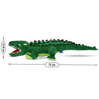 Webby Soft Crocodile with Open Mouth Stuffed Animal Plush Green Toy - 72 cm | Grocsy