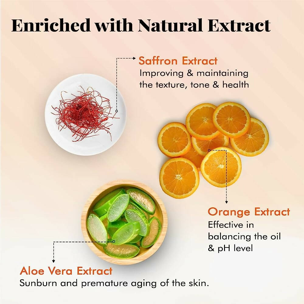 NutriGlow Luxury Skincare Kashmiri Saffron Moisturizer with SPF 20 | Grocsy